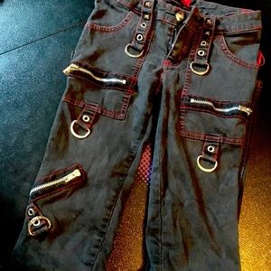 ~RARE~Vintage Skinny Bondage TRIPP Pants w/Zippers